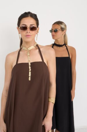 CHOCKER + COLGANTE DESMONTABLE KORALLI LONG BRONCE