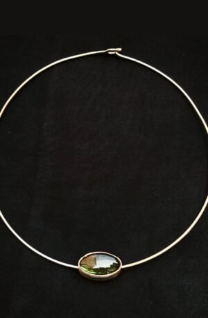 GARGANTILLA + DIJE REVERSIBLE LABRADORITA