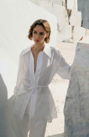 COLLAR TUBOS PLATA 925 Y PIEDRAS CORTO